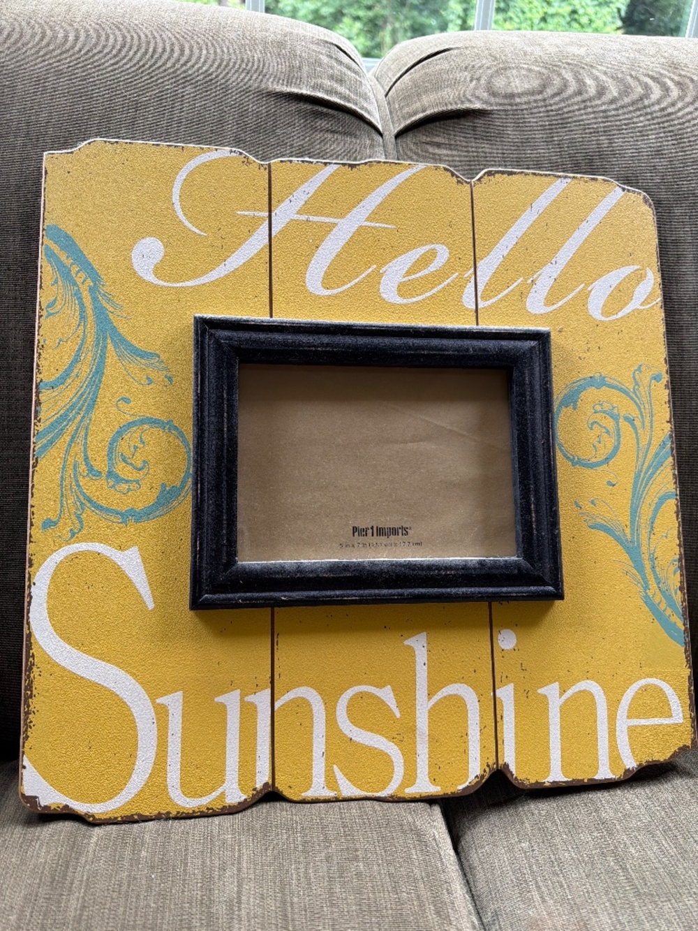 Vintage Pier One hanging frame